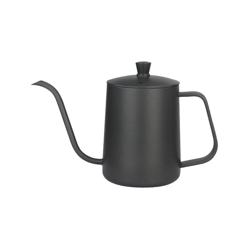 Black Painting Gooseneck Kettle Stainless Steel Kettle Pot Hand Drip Tea Kettle