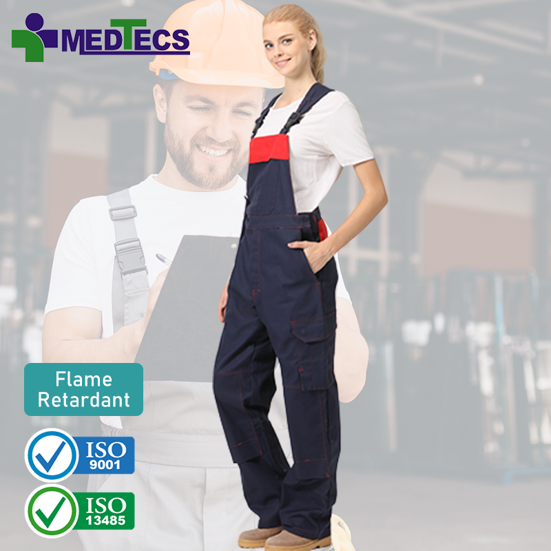 Antistatic Farm Overalls Work Wear Pants Safety Bib And Brace