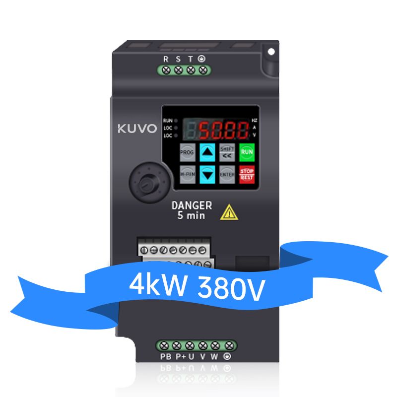 vfd drive 4kw frequency converter 380v 50hz 60hz AC motor speed control inverter-Kuvo