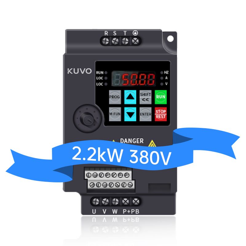 vfd drive 2.2kw frequency converter 380v 50hz 60hz AC motor speed control inverter-Kuvo