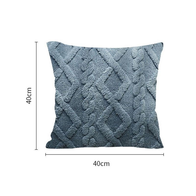 Soft Textured Knit Throw Pillow Cozy Decorative Cushion Cover