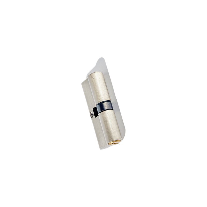 Double Open Cylinder Lock 3 Pcs Keys Zinc Alloy Surface Brass Interior Double Open Cylinder Lock