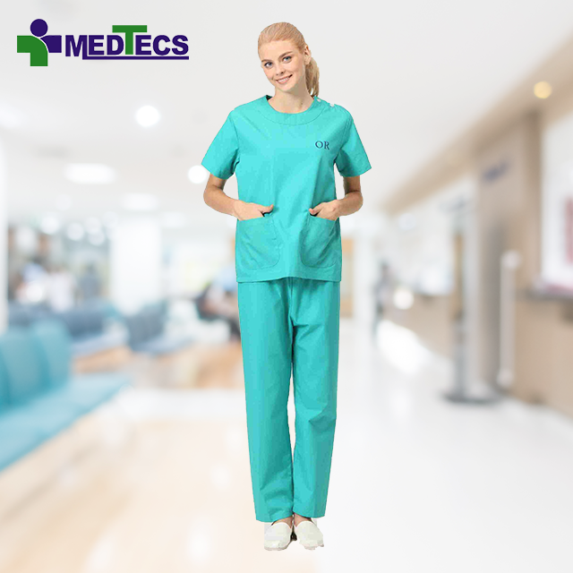 Durable Washable Suits For Women Cleaning Scrub Suit Uniform