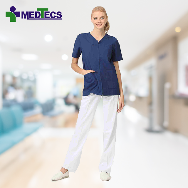 Durable Washable Suits For Women Cleaning Scrub Suit Uniform