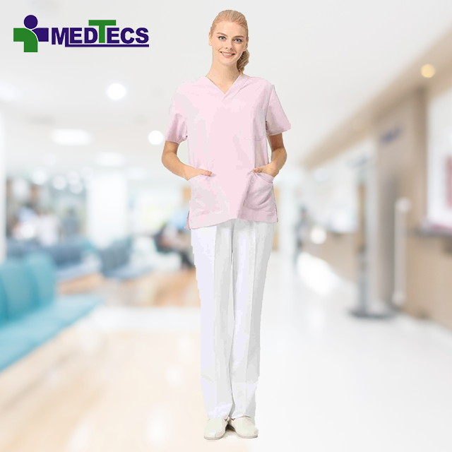 Durable Washable Suits For Women Cleaning Scrub Suit Uniform