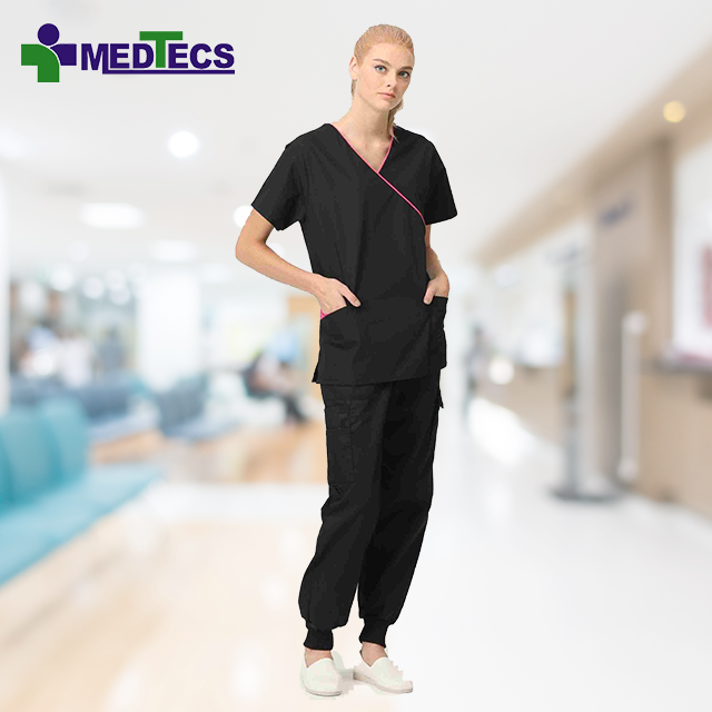 Durable Washable Suits For Women Cleaning Scrub Suit Uniform