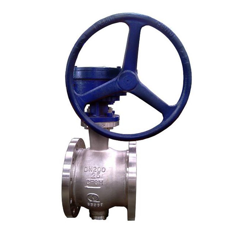 Stainless Steel Manual Operating Flange Half Ball Valve/Semi Ball Valve BQ340H-25R DN200