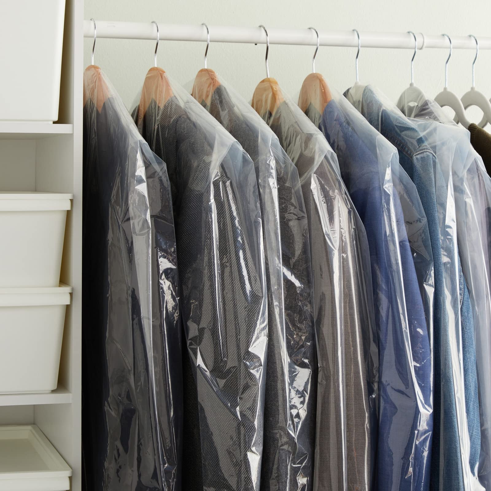 Dry Cleaning Hanging Dust Proof Garment Bags for Home Storage Clothing Stores & Dry Cleaners