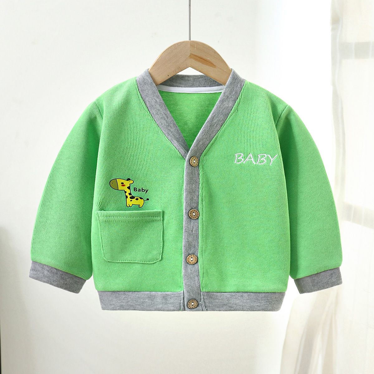 Unisex Knitted Long Sleeve Cardigan Casual Solid Color Comfortable Fall and Winter Long Sleeve Jacket for Boys and Girls