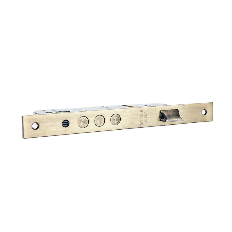 Brushed Finish Roller Lock Body Security Sliding Door Hook Latch Mortise Door Lock