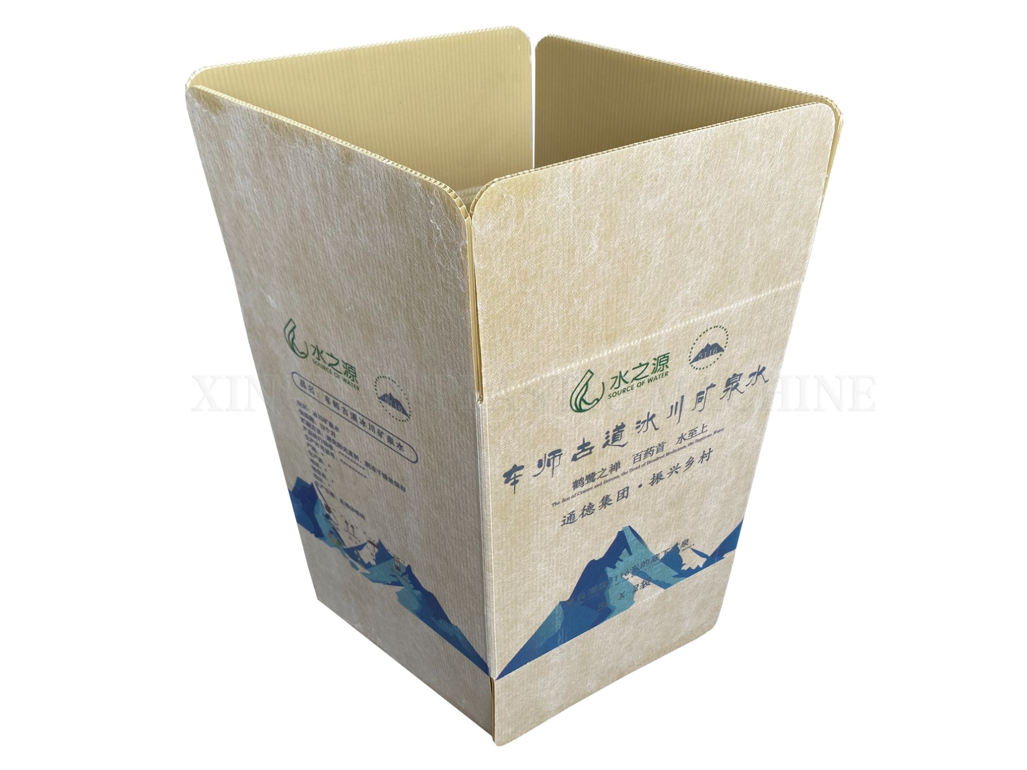 Famous wine mineral water polypropylene can be customized packing box