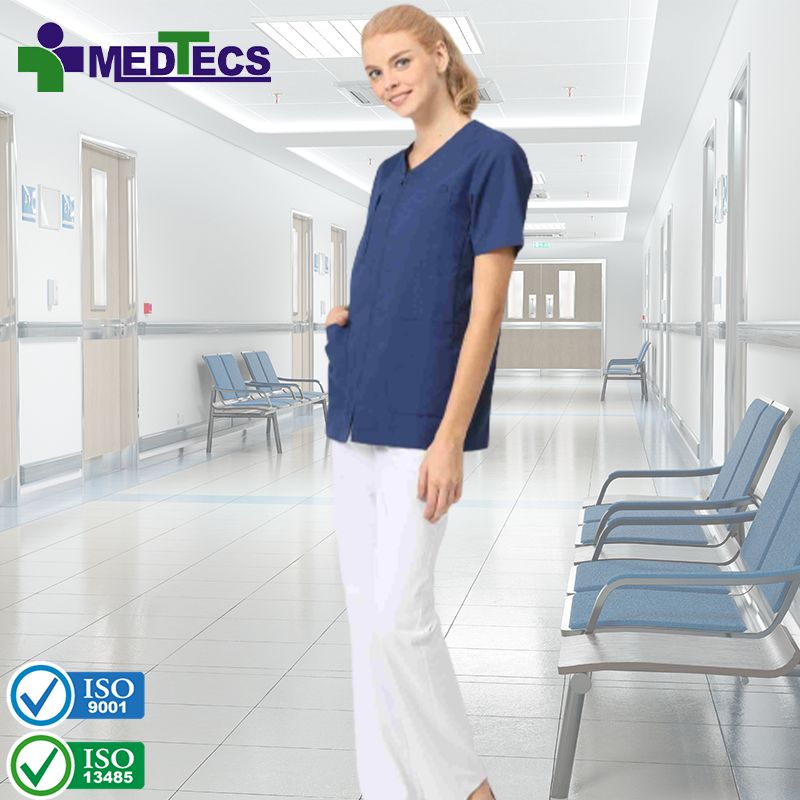 Reversible Female Nursing Uniform Scrubs Uniforms Sets Teal