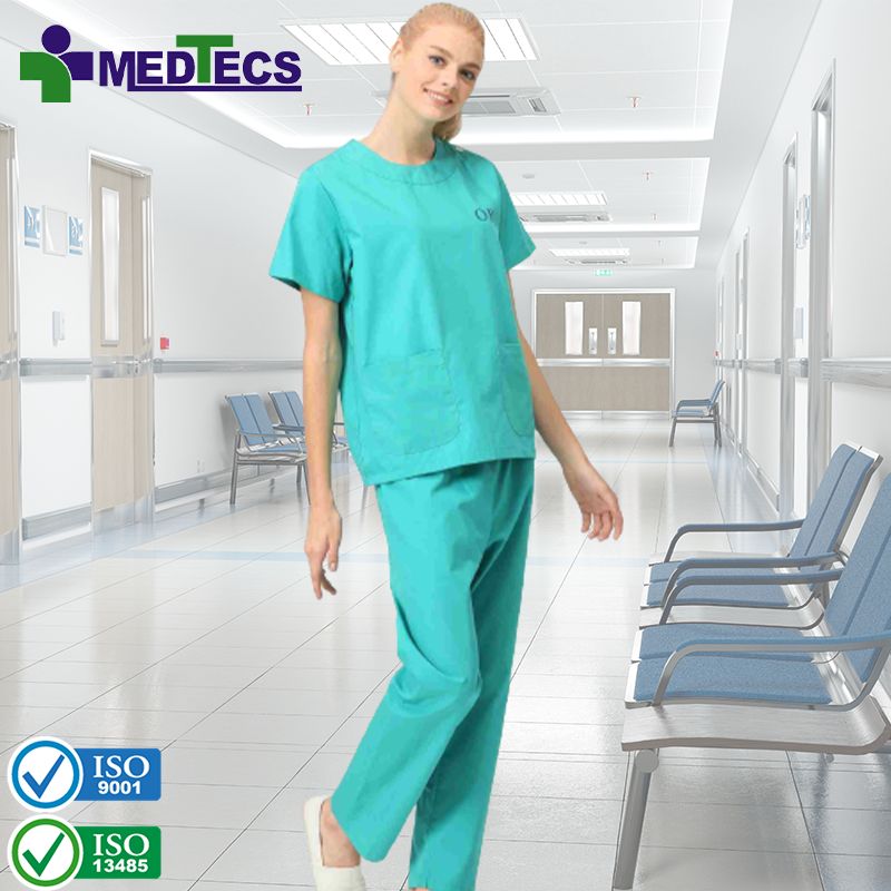 Reversible Female Nursing Uniform Scrubs Uniforms Sets Teal