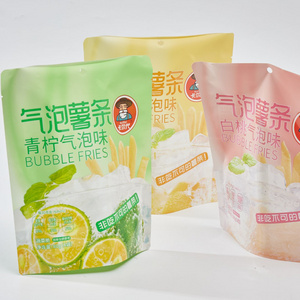 Custom Printed Plastic potato Chips Packaging Bags Heat Seal Stand Up Pouches Snack Pouch Snack Food Bags