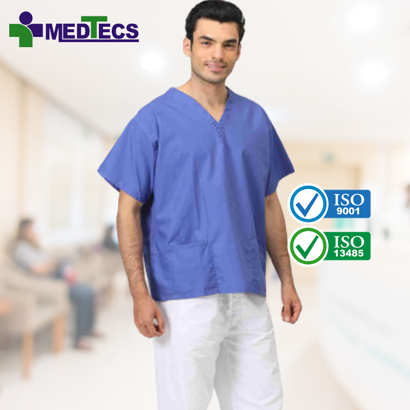 Reversible Reusable Custom Hospital Scrubs Uniforms Scrub Suit Top