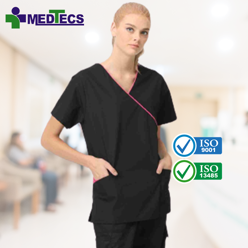 Reversible Reusable Custom Hospital Scrubs Uniforms Scrub Suit Top