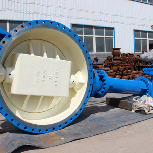 Dn1800 Electric Bi-Directional Sealing Butterfly Valve with Extended Stem