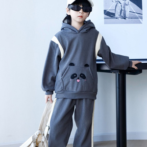 Comfortable and stylish long-sleeved pullover sweatshirt plush hoodie suit suitable for casual wear in autumn and winter 47