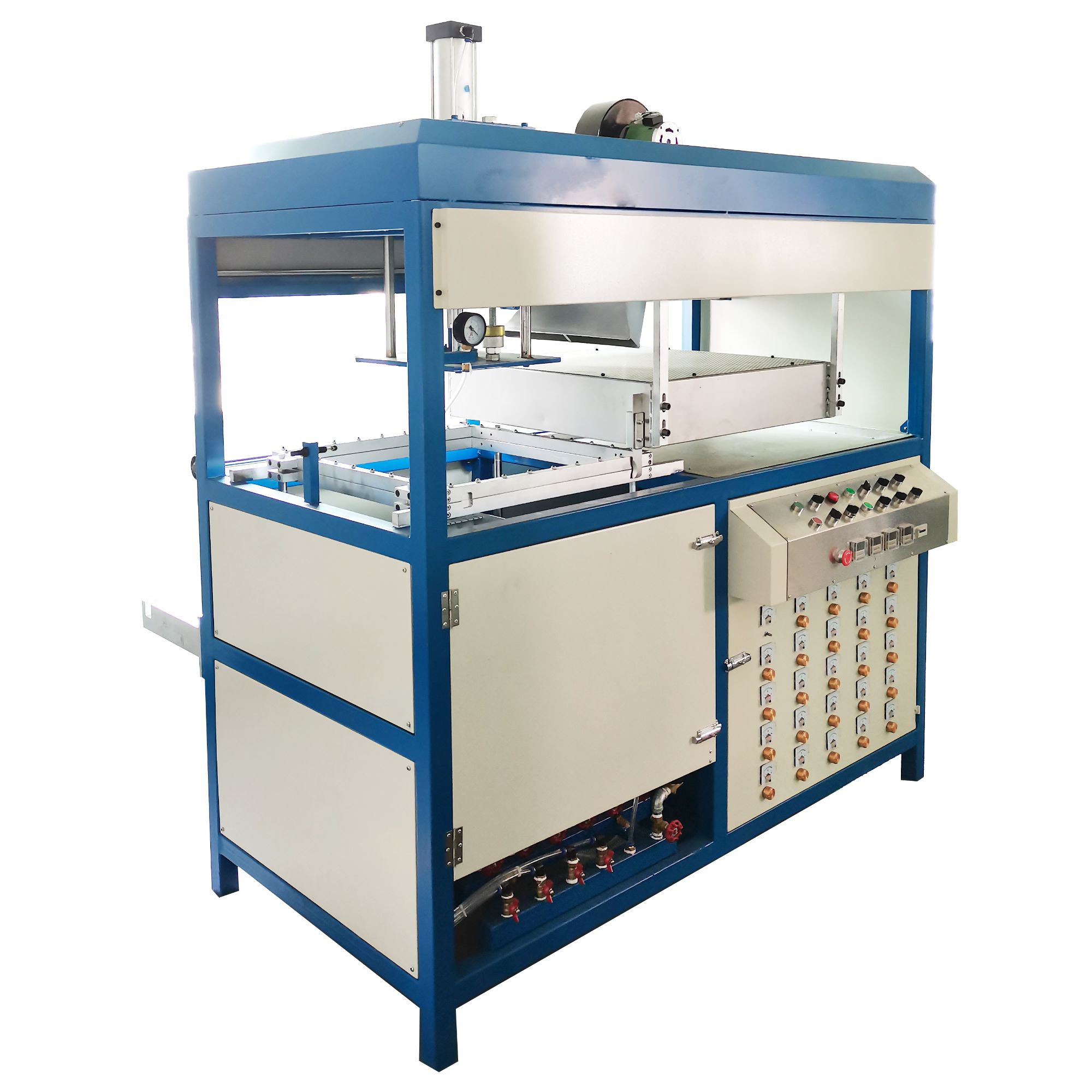 Low cost Semi Automatic Vacuum Forming Thermoforming Machine manual for plastic tray