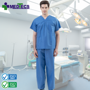 ISO 9001 Supplier Fashionable Uniform Nursing Scrubs Uniforms Sets Medical Medicla Disposable Scrub Suit