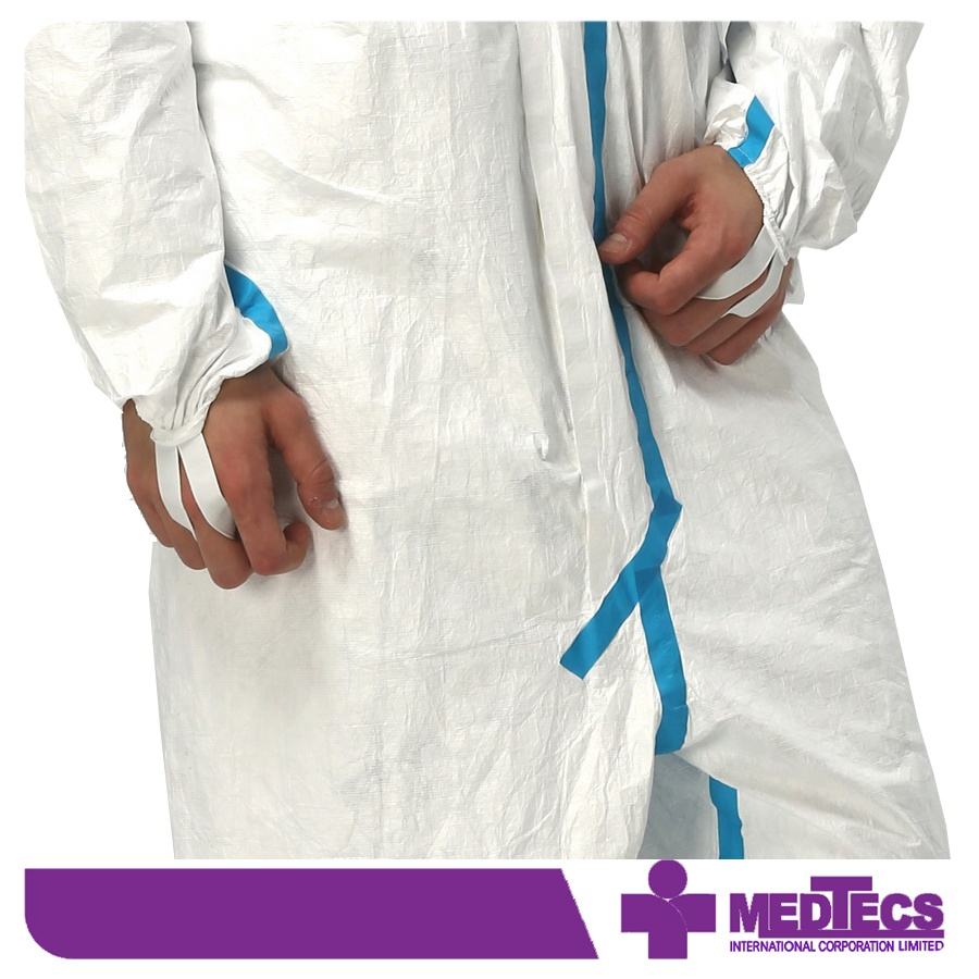 White Overalls Ppe Disposable Pp Coverall