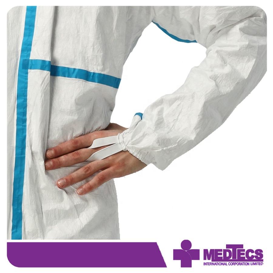 White Overalls Ppe Disposable Pp Coverall