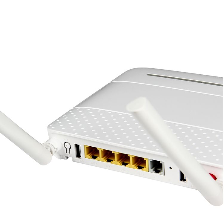 High Quality Dual Band 2.4G & 5G Gpon ONT 4GE 1POTS 1USB WiFi Fiber Router AC WIFI ONU