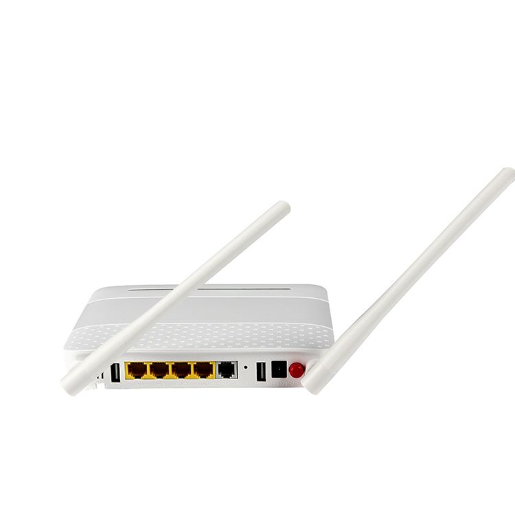 High Quality Dual Band 2.4G & 5G Gpon ONT 4GE 1POTS 1USB WiFi Fiber Router AC WIFI ONU