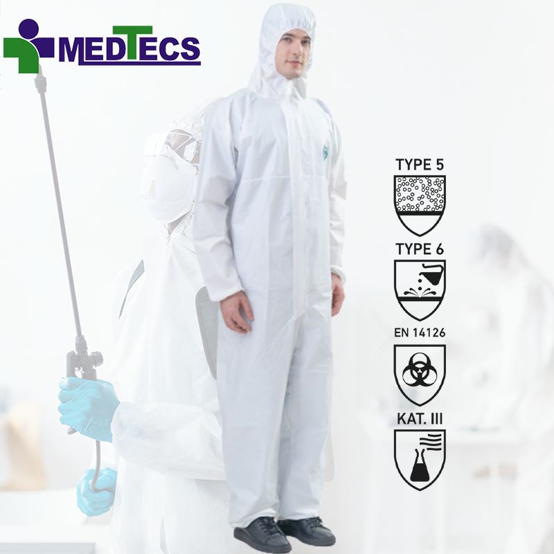 Ppe Coveralls Protective Coverall Disposable