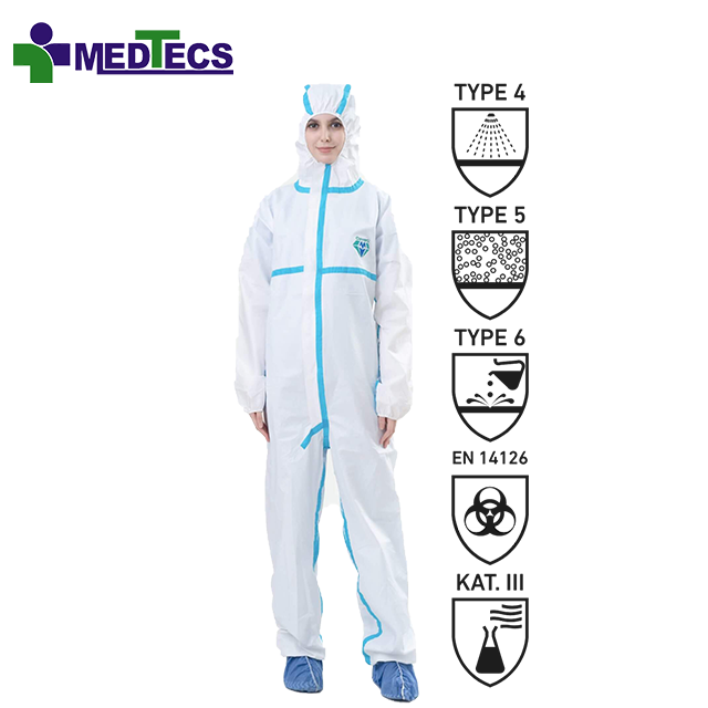 Suit Disposable Coverall Protect Against Harmful Substances