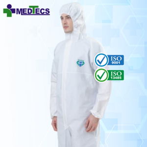 Against Harmful Substances Hazmat Suits Full Body Disposable Coverall Kit