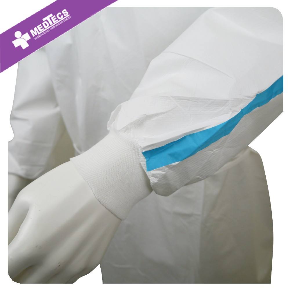 PPE Waterproof Disposable SMS Isolation Gown Grown Isolation Suits Medical