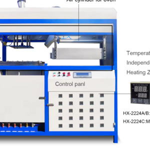 Double-Station Semi Automatic Blister Vacuum Thermoforming Machine for Chocolate/Food/Mushroom Tray