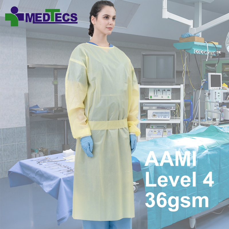 AAMI Level 4 Approved Cell Gowns Whitelist Isolation Gown