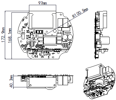 EC380V-2.5KW built-in non-electrolytic motor driver (PlATE)