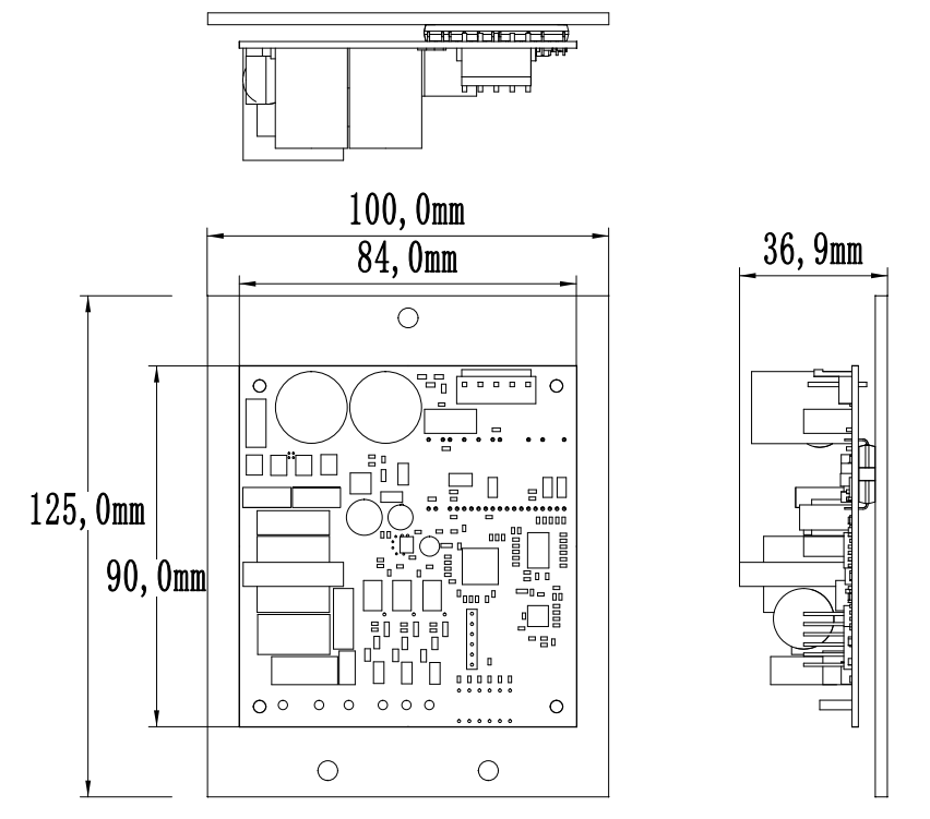 Ec220-60w three-gear external fan drive controller