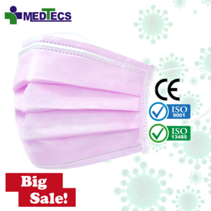 Blue TAIWAN MEDTECS 3 Layer Medical Face Mask Disposable