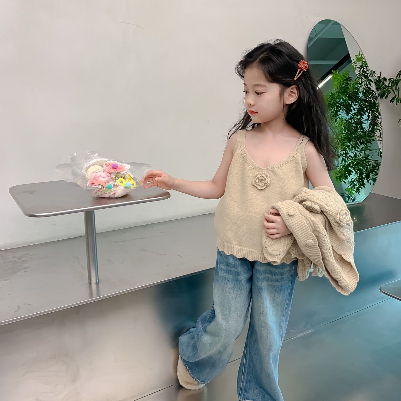 Factory New Arrival Casual Autumn outfit clothes small sweets weaters YH-66736