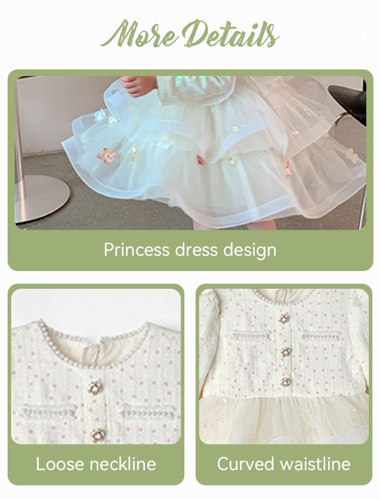 Girls formal dress kids wedding dress baby evening party stage princess dresses