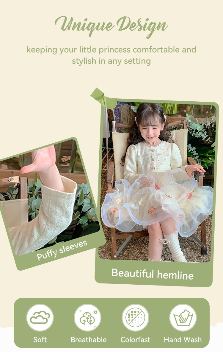 Girls formal dress kids wedding dress baby evening party stage princess dresses