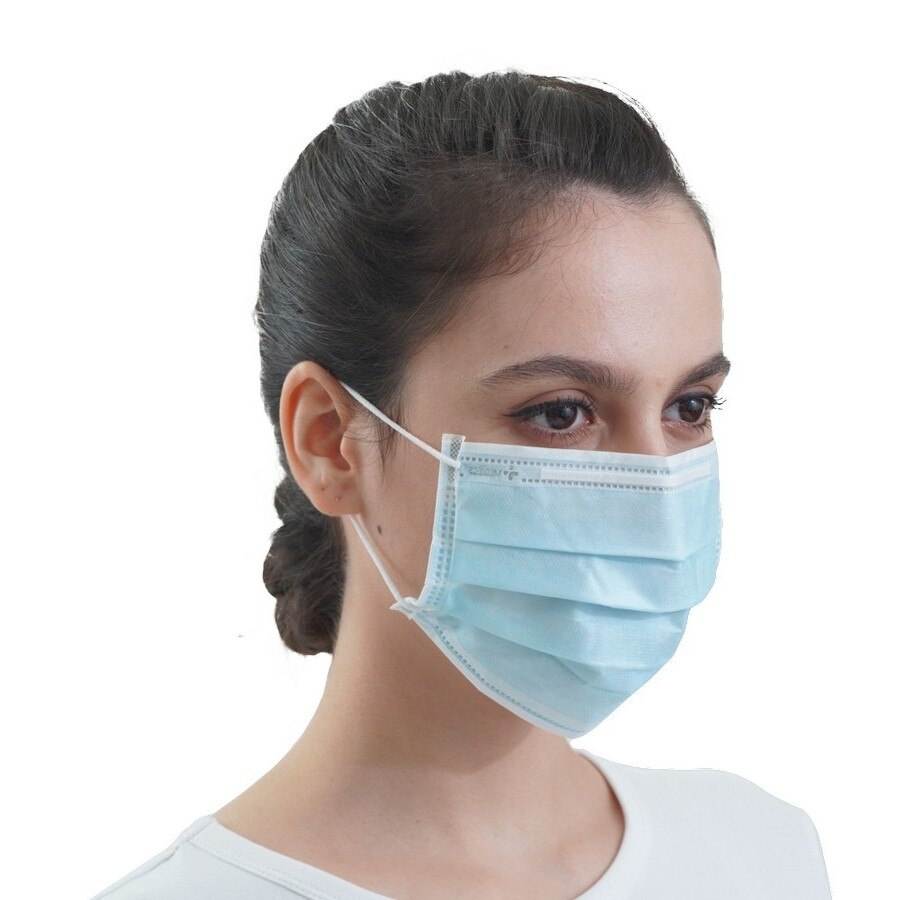 Brown Color Medical Disposable 3Ply Face Mask Customized Facemask Surgical Masks