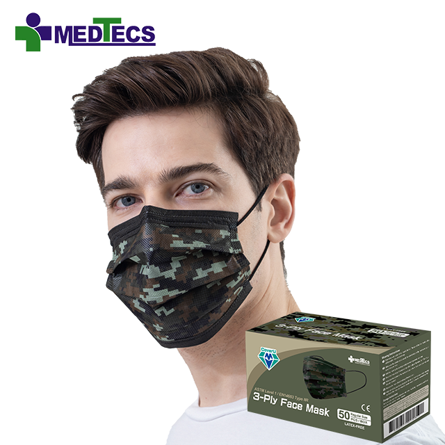 Medtecs Face Adult Mask Medical Disposable Masks