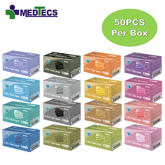 Medtecs Face Adult Mask Medical Disposable Masks