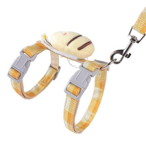 Bee-Themed Cat Leash Adjustable Harness Anti-Escape Design For Outdoor Walks