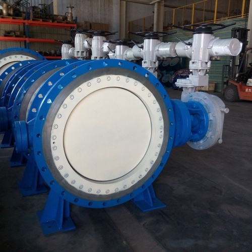 Motorized Flange Type Wcb Metal Seated Butterfly Valve