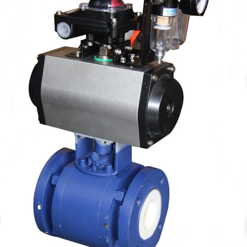 Wcb Pneumatic Ceramic Lined Ball Valve