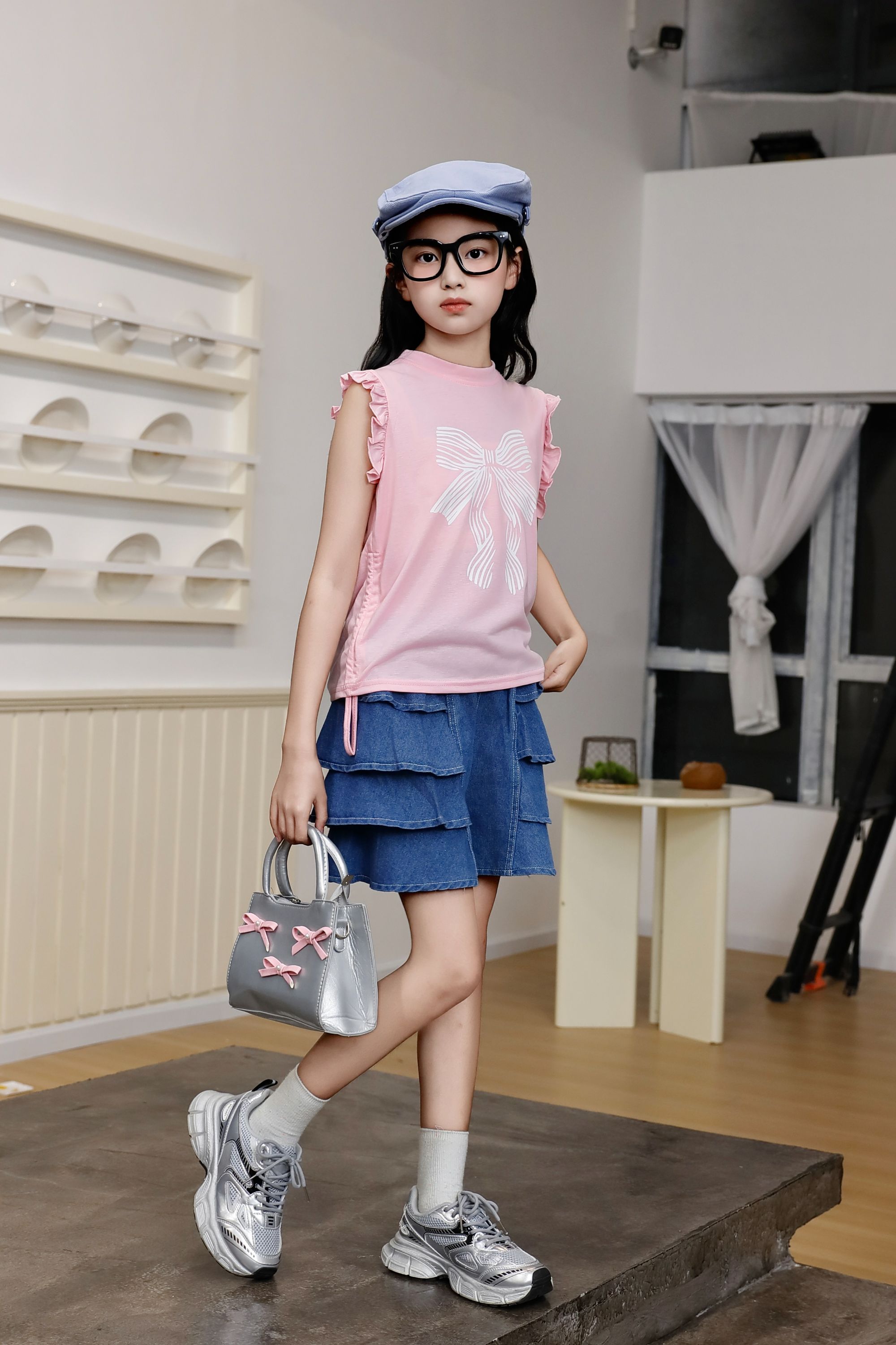 Children's Clothing New Fashion Summer Girl Kids Clothing Set 1