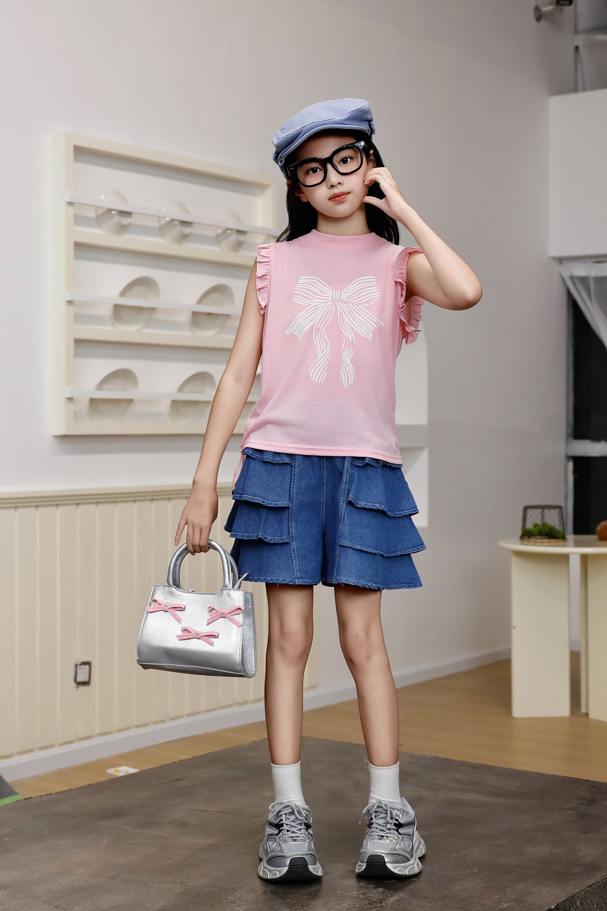 Children's Clothing New Fashion Summer Girl Kids Clothing Set 1