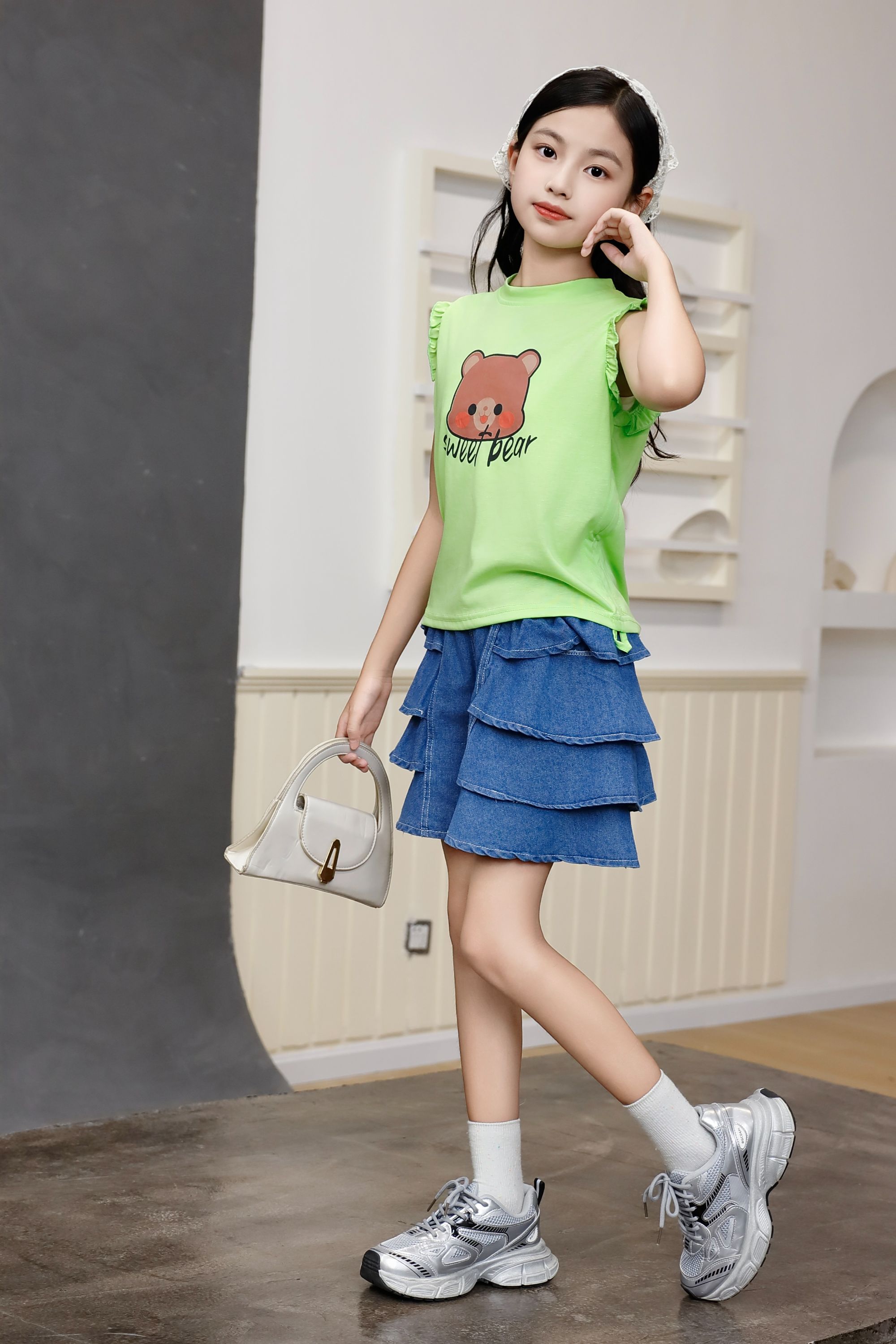 Children's Clothing New Fashion Summer Girl Kids Clothing Set 2