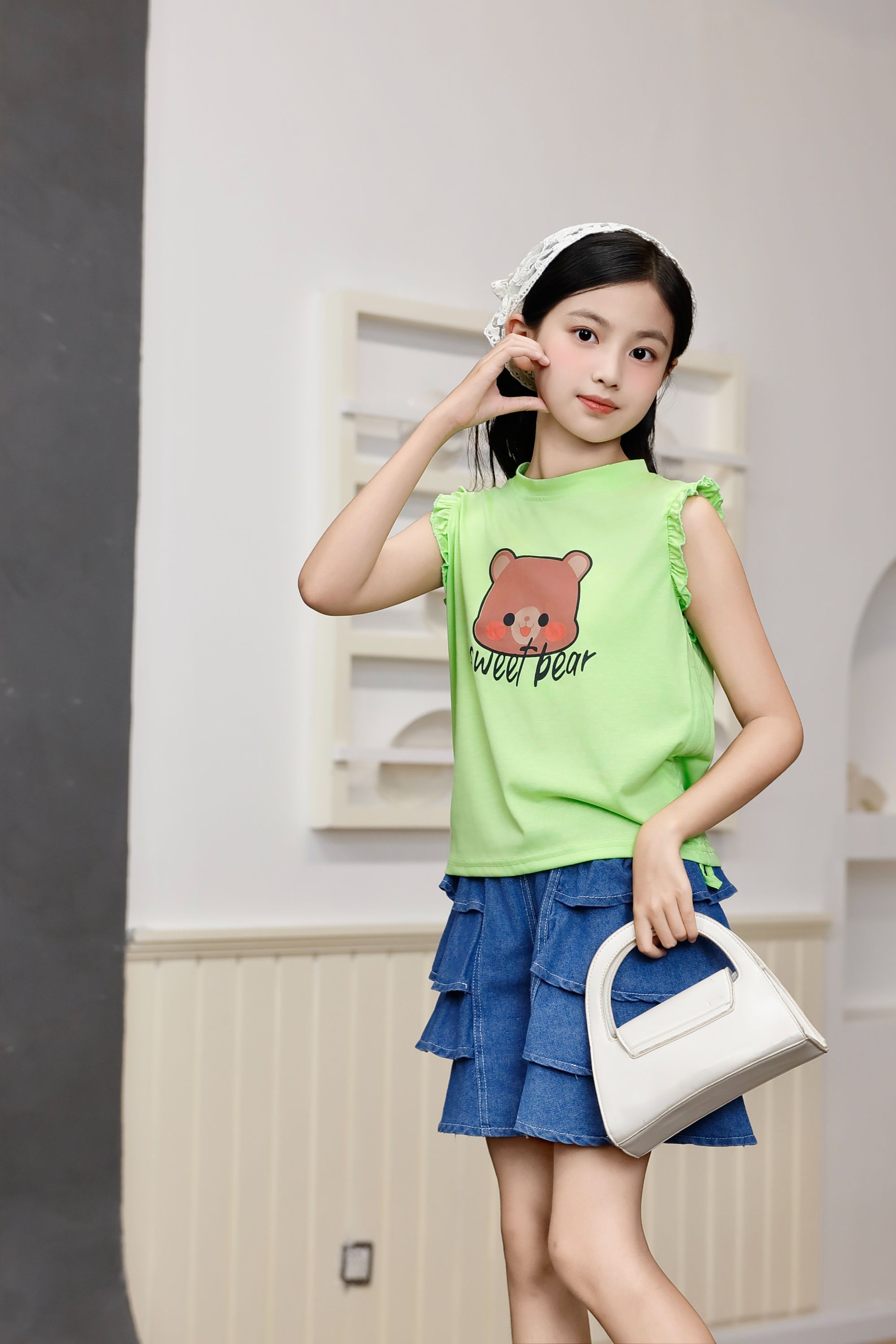 Children's Clothing New Fashion Summer Girl Kids Clothing Set 2